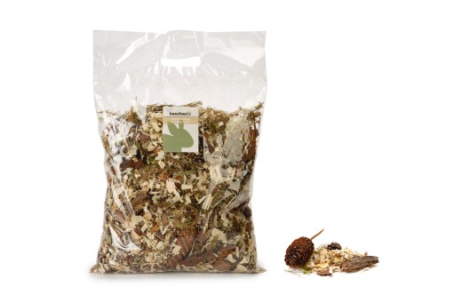 beeztees bos bedding - knaagdier - 800 gram