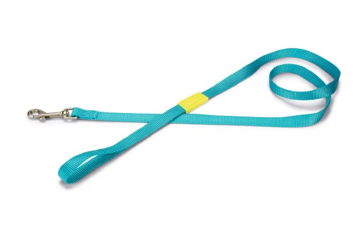 Beeztees uni - hondenriem - nylon - licht blauw - 120cmx15mm