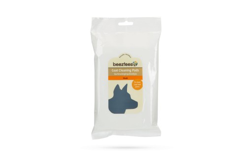 beeztees musk reinigingsdoekjes - hondenverzorging - 20x15 cm - 40st