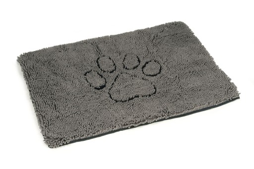 Dirty Dog Droogloopmat - Hond - Grijs - 88x68 cm