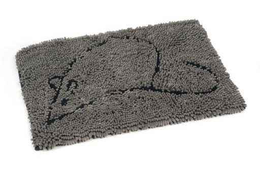 Afbeelding Dirty Cat Droogloopmat - Kat - Grijs - 60x40 cm door K-9 Security dogs