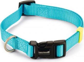Beeztees Uni - Halsband Hond - Nylon - Licht Blauw - 35-50cmx20mm