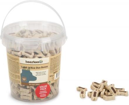 Beeztees Lam+Rijst Botten - Hondensnack - Voordeel - 500 gram