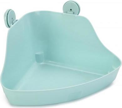 Beeztees Hoektoilet Rodet - Knaagdier - Plastic - 32x22x14,5cm