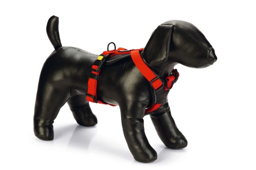 Beeztees Parinca Premium Y-Tuig - Hondentuig - Nylon - Rood - 45-57 cm x 20 mm