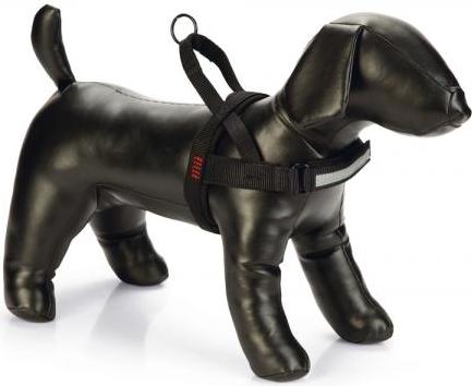 Beeztees Parinca Premium Comfort- Hondentuig - Nylon - Zwart - 32-42 cm x 20 mm