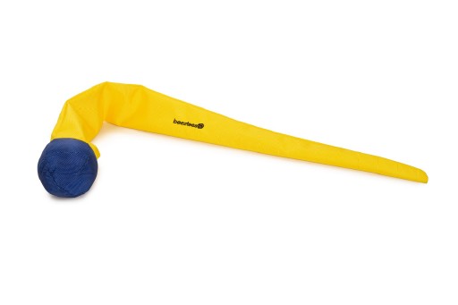 Afbeelding Beeztees fetch slingerbal - hondenspeelgoed - nylon - blauw/geel - 7,5x7,5x77 cm door K-9 Security dogs