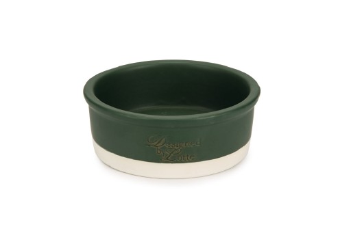 Afbeelding Designed by lotte joa - hondenvoerbak - keramiek - groen - 16x16x6 cm door K-9 Security dogs