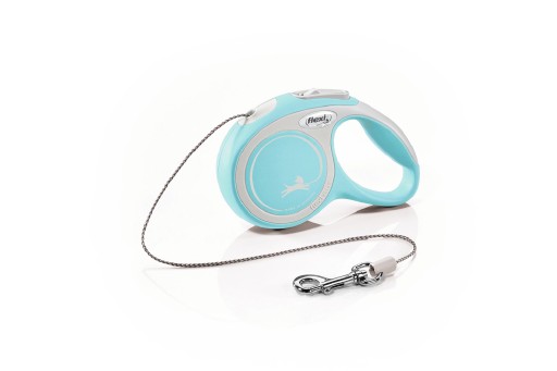 Afbeelding Flexi new comfort - hondenriem - koord - lichtblauw - xs - 3m door K-9 Security dogs