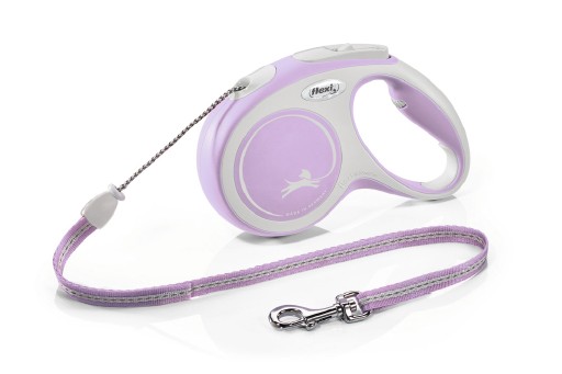 Afbeelding Flexi new comfort - hondenriem - koord - roze - m - 5m door K-9 Security dogs