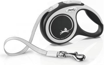 Flexi New Comfort - Hondenriem - Band - Zwart - XS - 3M