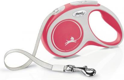 Flexi New Comfort - Hondenriem - Band - Rood - S - 5M
