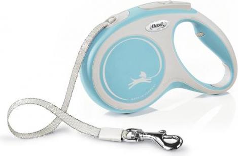 Flexi New Comfort - Hondenriem - Band - Lichtblauw - M - 5M