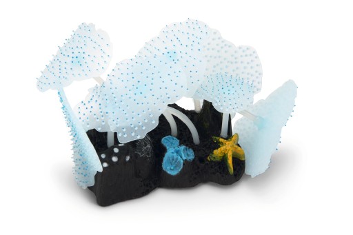 Beeztees Zeeanemoon Blad - Aquariumdecoratie - Blauw - 10 Cm