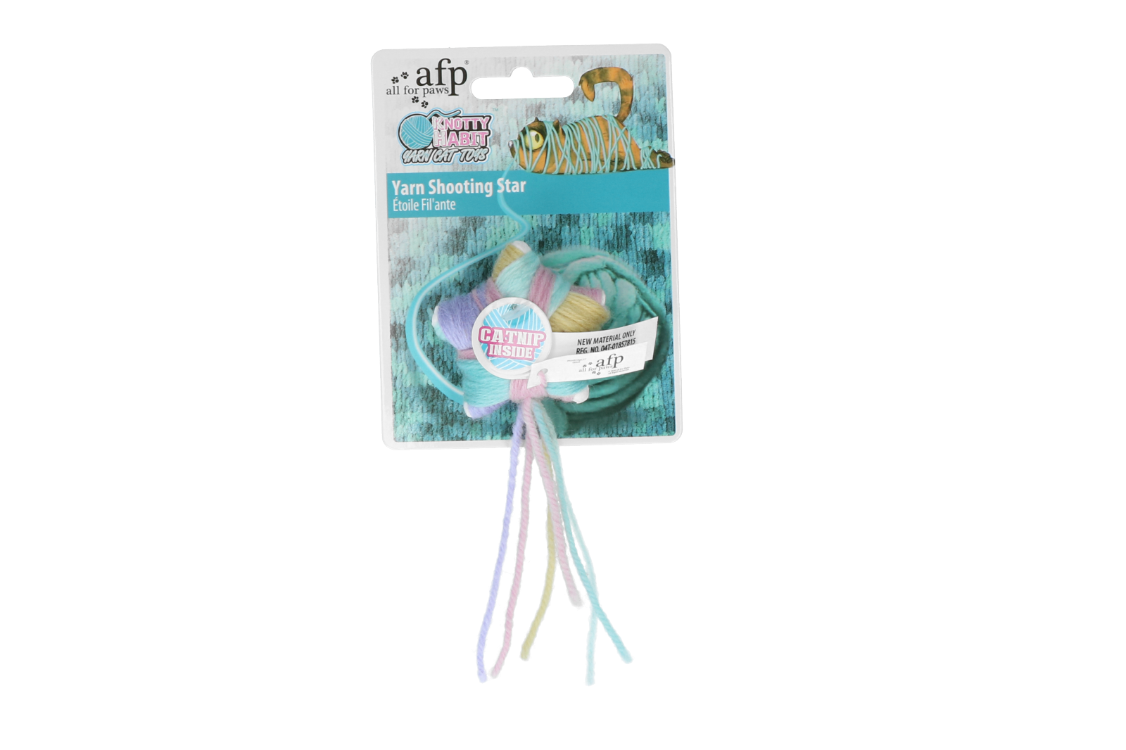 Afbeelding All For Paws Knotty Habit Yarn Star - Kattenspeelgoed - 13x6x3 cm Violet door K-9 Security dogs