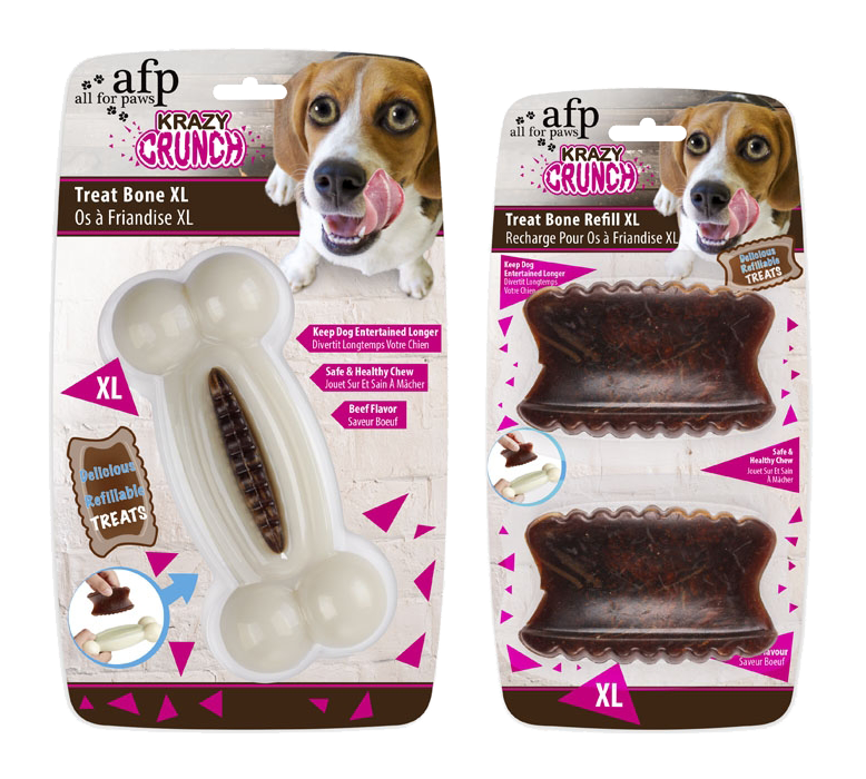 Afp Krazy Crunch-Treat Bone Refill Xl 2 Pack