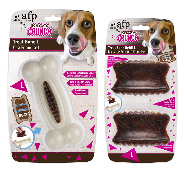 Afp Krazy Crunch-Treat Bone Refill L 2 Pack