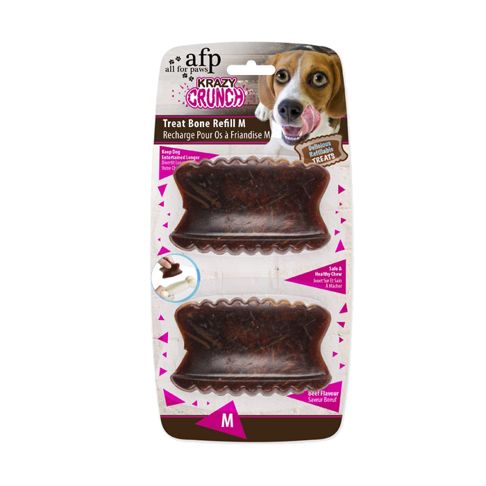 Afp Krazy Crunch-Treat Bone Refill M 2 Pack