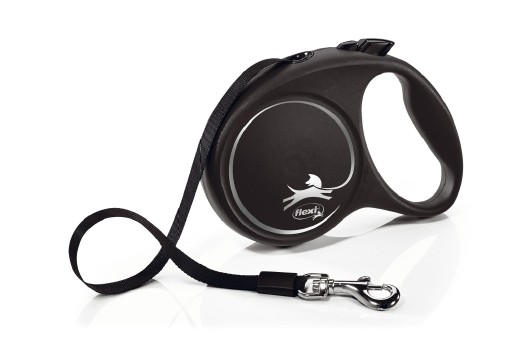 Afbeelding Flexi Rollijn Design - Zwart - L door K-9 Security dogs
