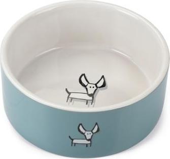 Beeztees Limi - Hondenvoerbak - Keramiek - Blauw - 18,5x18,5x7,5 cm afbeelding