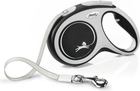 Flexi New Comfort - Hondenriem - Band - Zwart - M - 5M