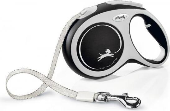 Flexi New Comfort - Hondenriem - Band - Zwart - L - 5M