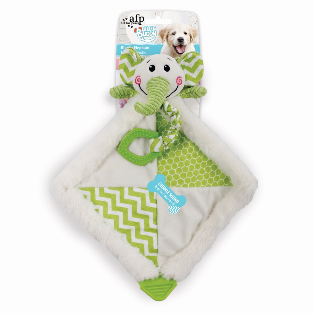 Afbeelding All For Paws Blanky Elephant - Hondenspeelgoed - 40x34x10 cm Multi-Color door K-9 Security dogs