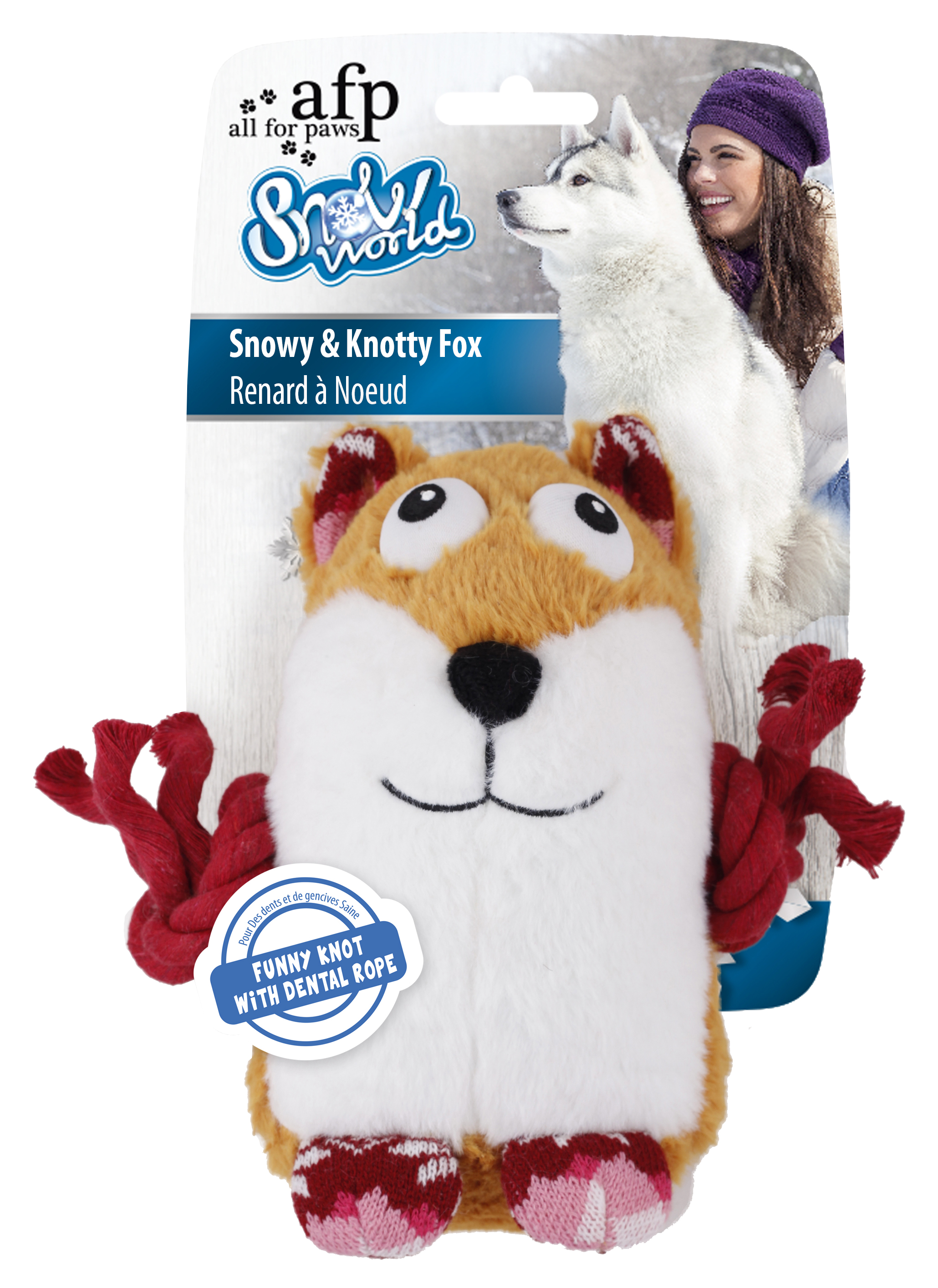 Afp Snowy & Knotty Fox (23X23X9Cm)