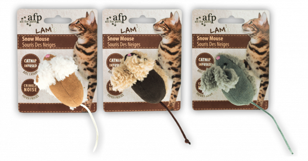 Afp Lambswool-Snow Mouse Catnip