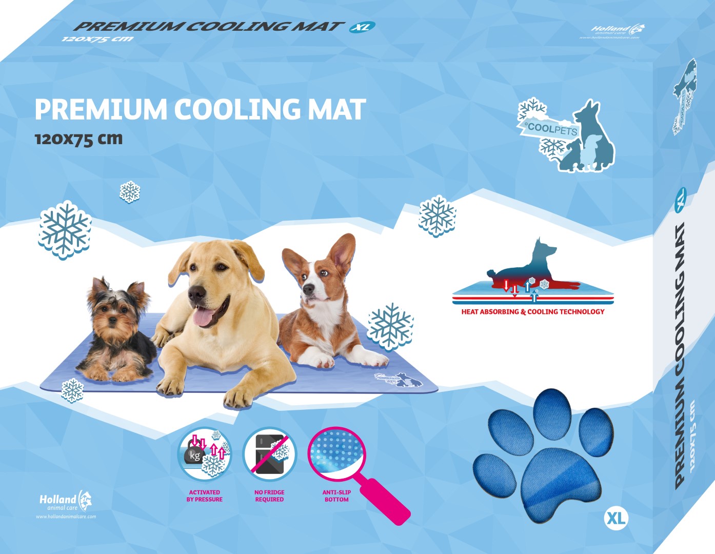 Afbeelding CoolPets Premium Cooling Mat - XL door K-9 Security dogs