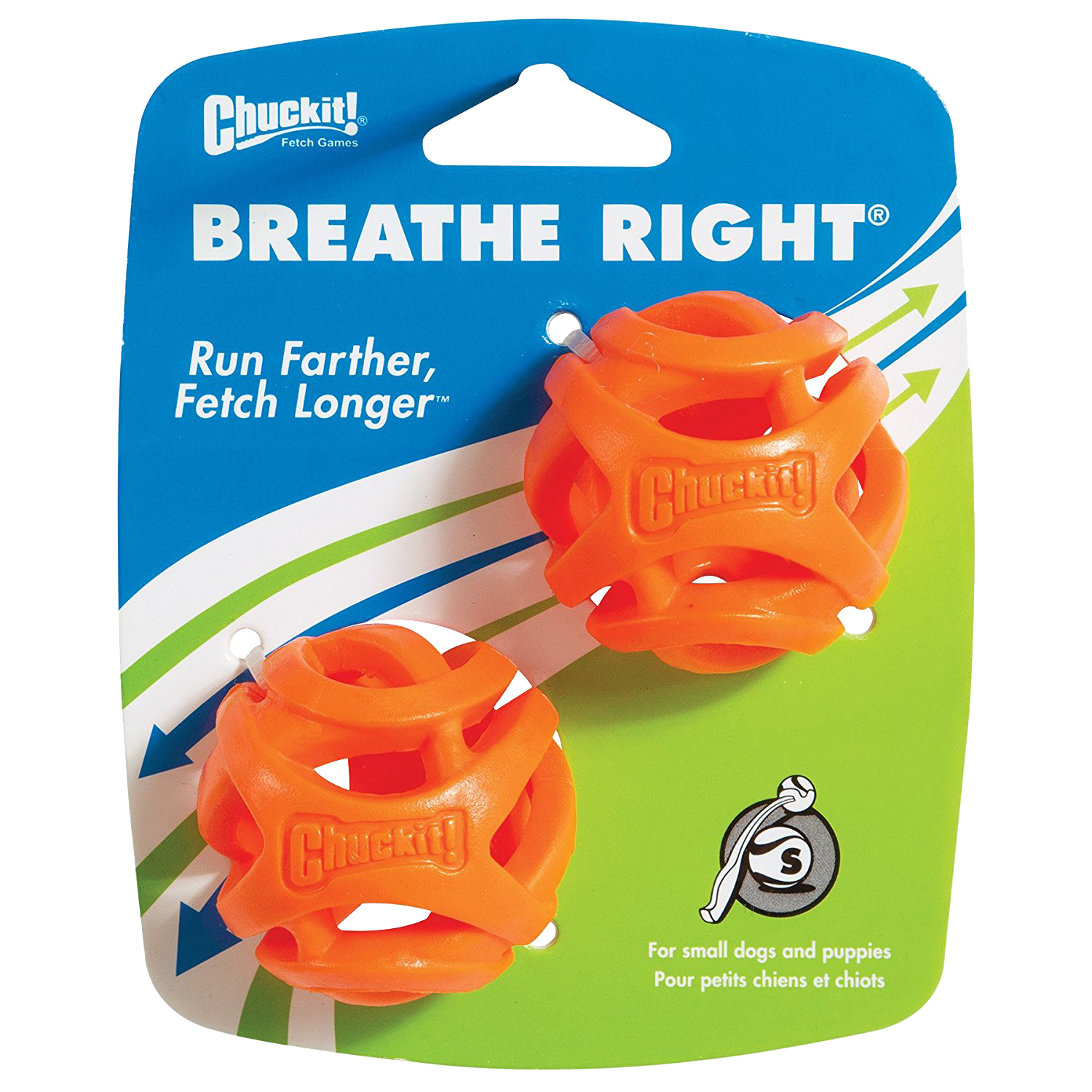 Chuckit breathe right fetch bal oranje 6 cm