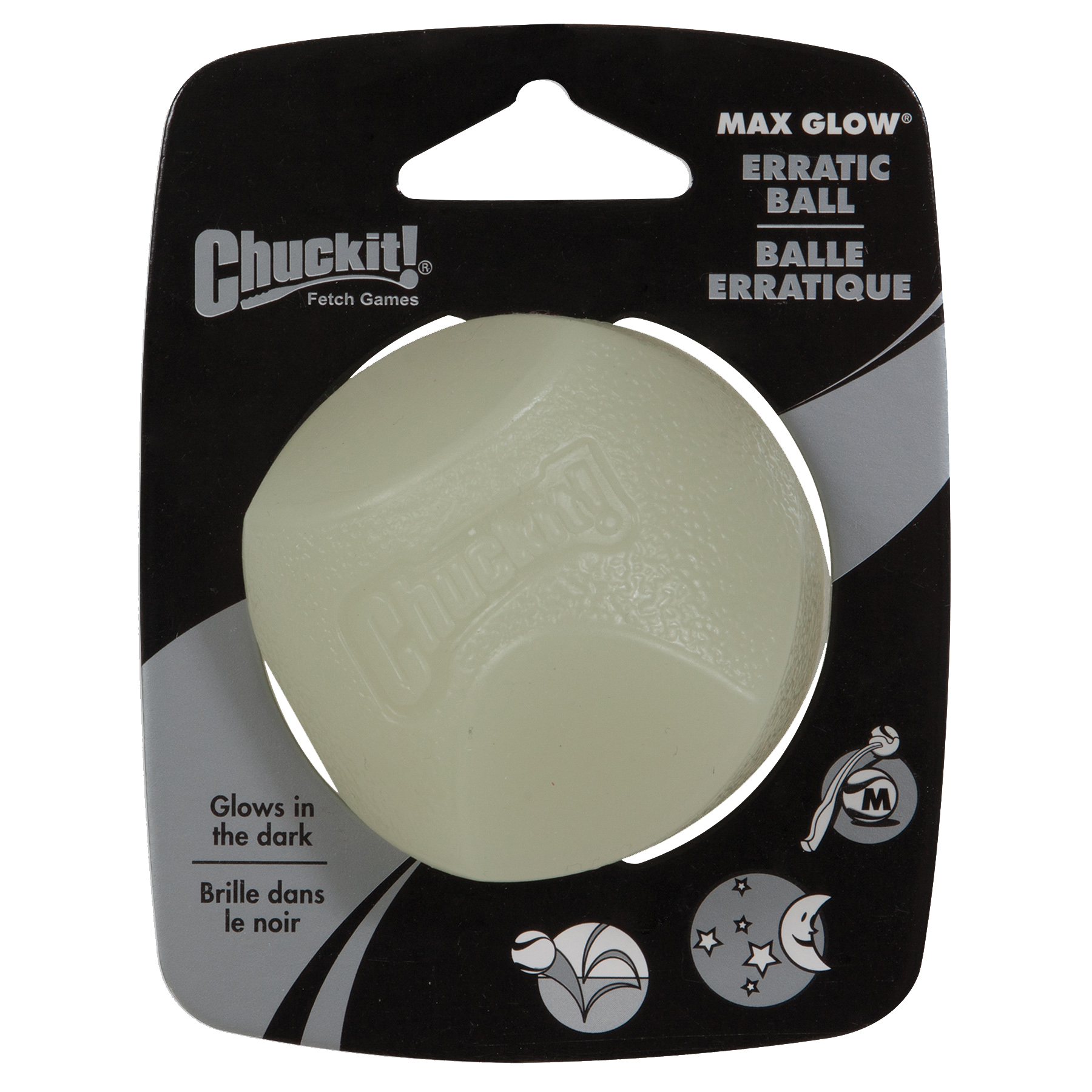 Chuckit Max Glow Erratic Ball M 6 Cm