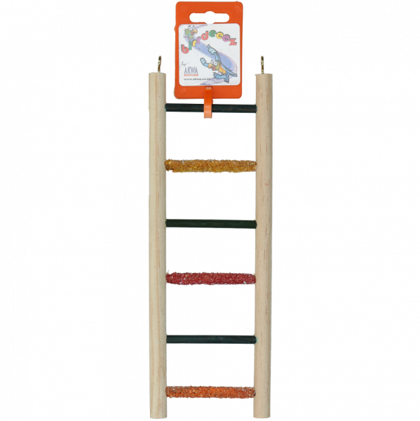 Birrdeeez Budgie Ladder 6 Step All Wood