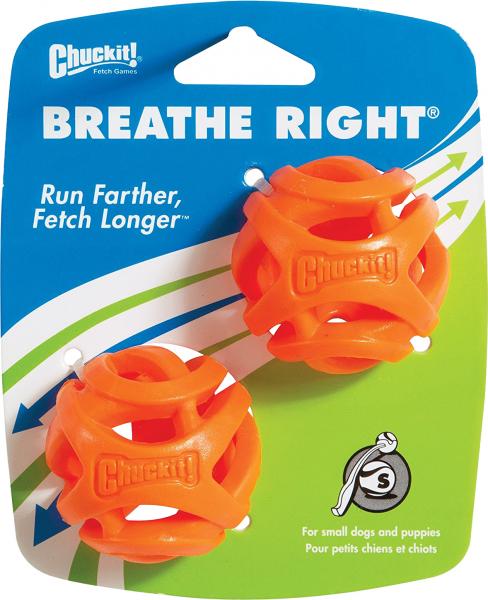 Chuckit Breathe Right Fetch Ball Small 2 Pk