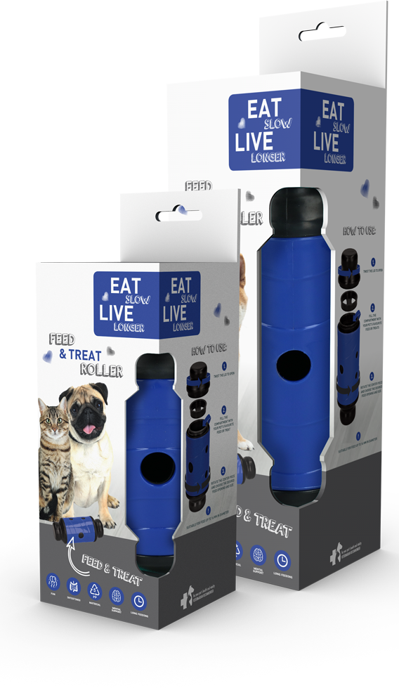 Eat Slow Live Longer - Feed and Treat - Blauw