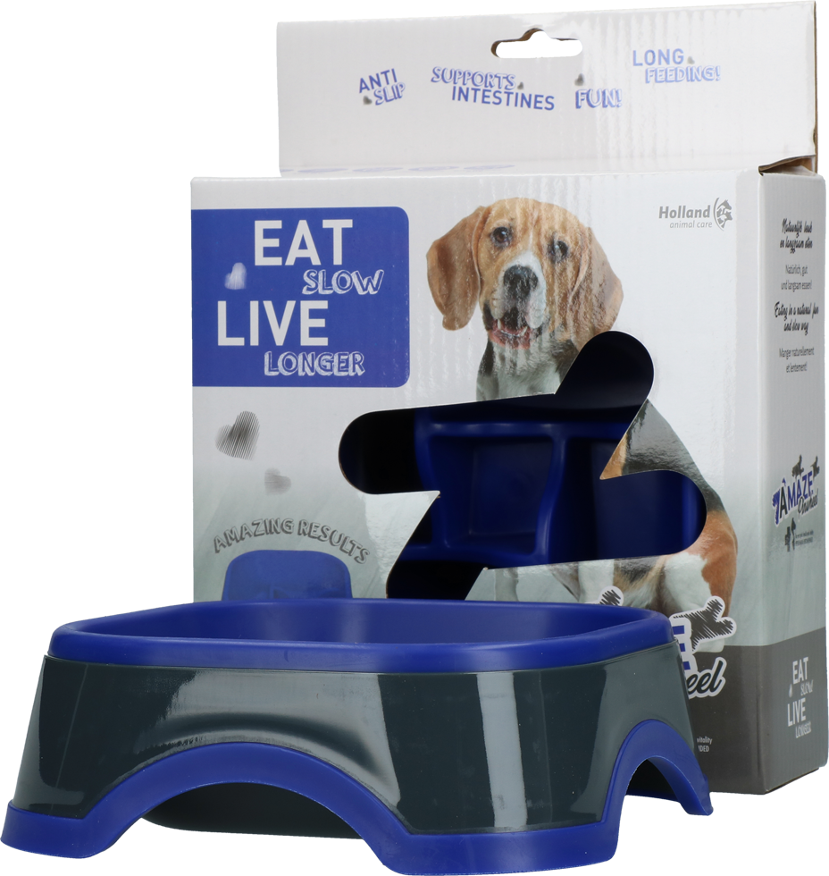 Afbeelding Eat Slow Live Longer Amaze Pinwheel - Blauw door K-9 Security dogs