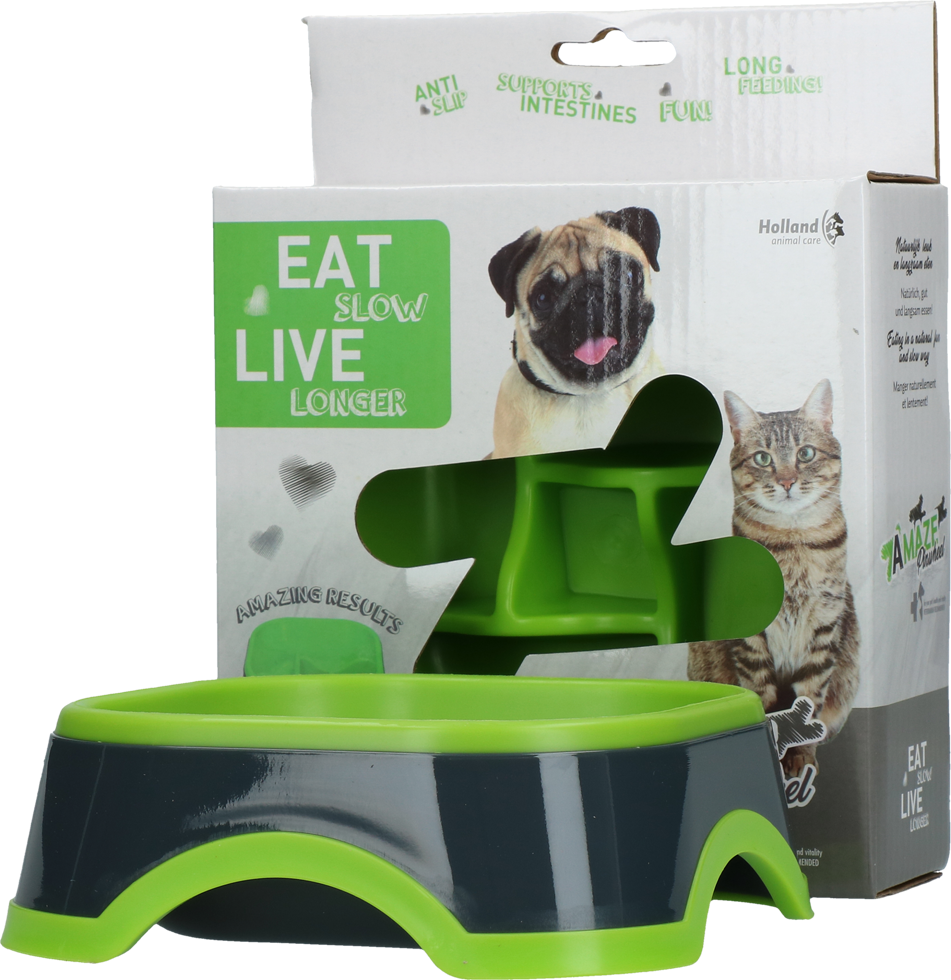 Afbeelding Eat Slow Live Longer Amaze Pinwheel Green S door K-9 Security dogs