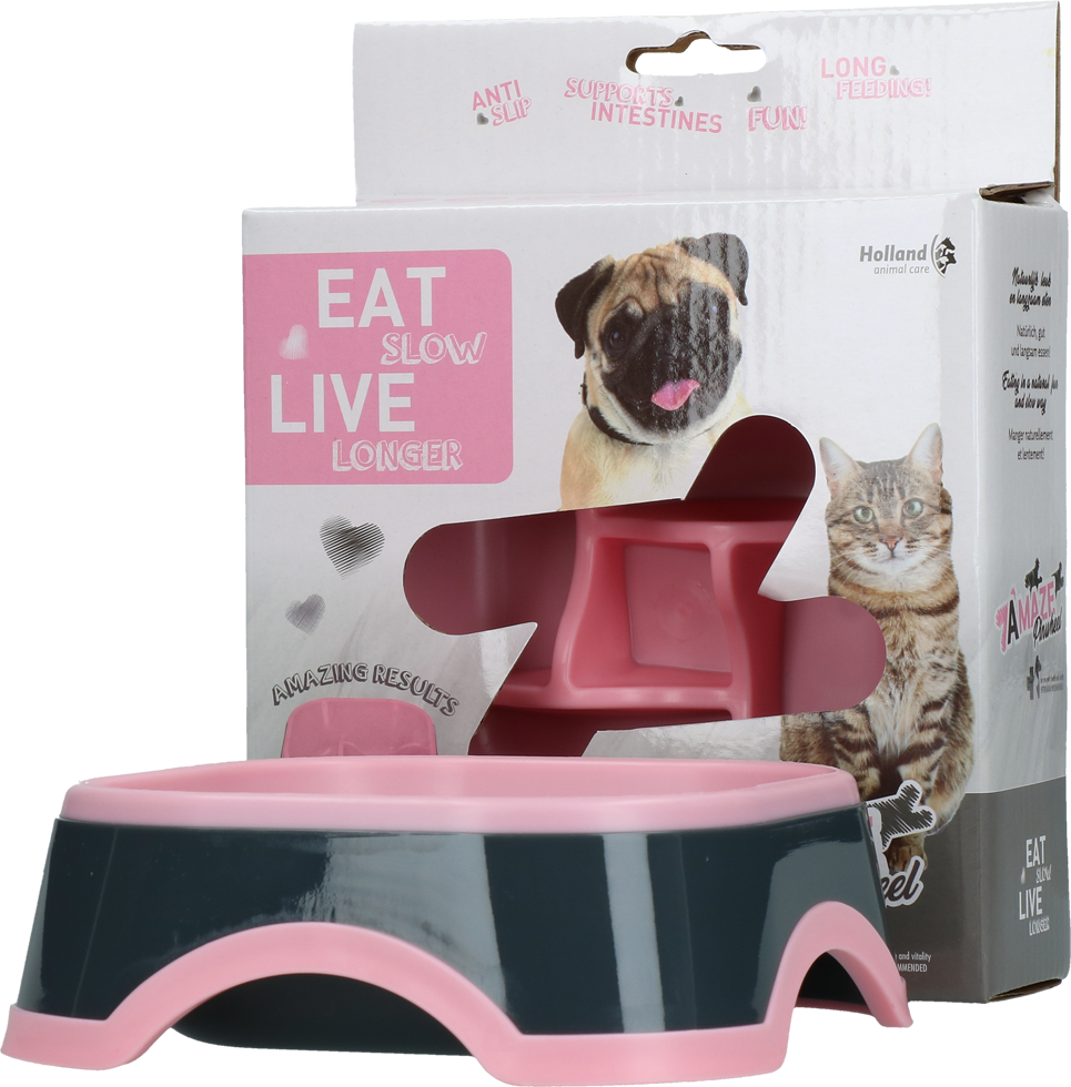 Afbeelding Eat Slow Live Longer Amaze Pinwheel Pink S door K-9 Security dogs