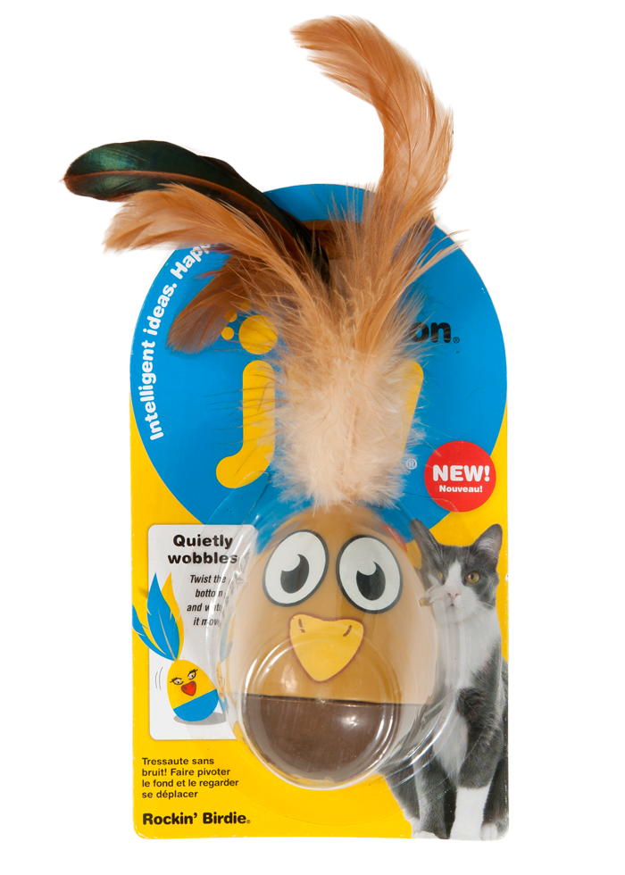 Afbeelding JW Cataction Black and White Bird Toy door K-9 Security dogs