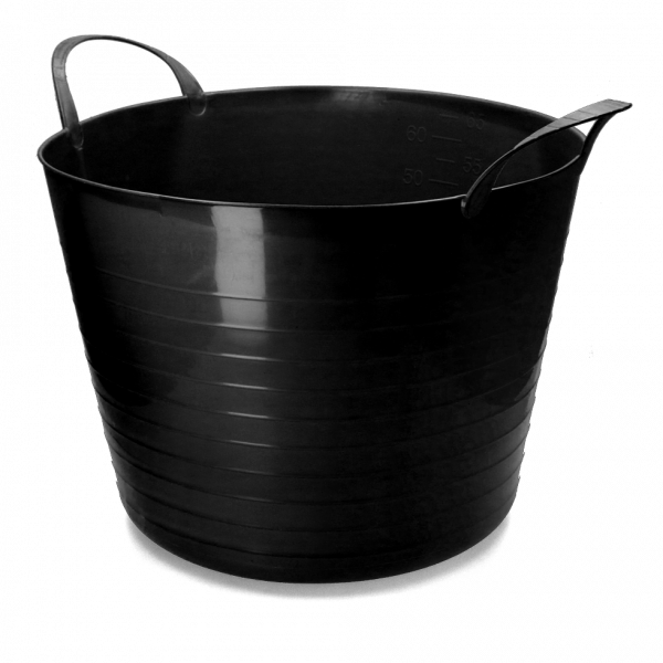 Emmer V-Trug Flexi Zwart 65 L