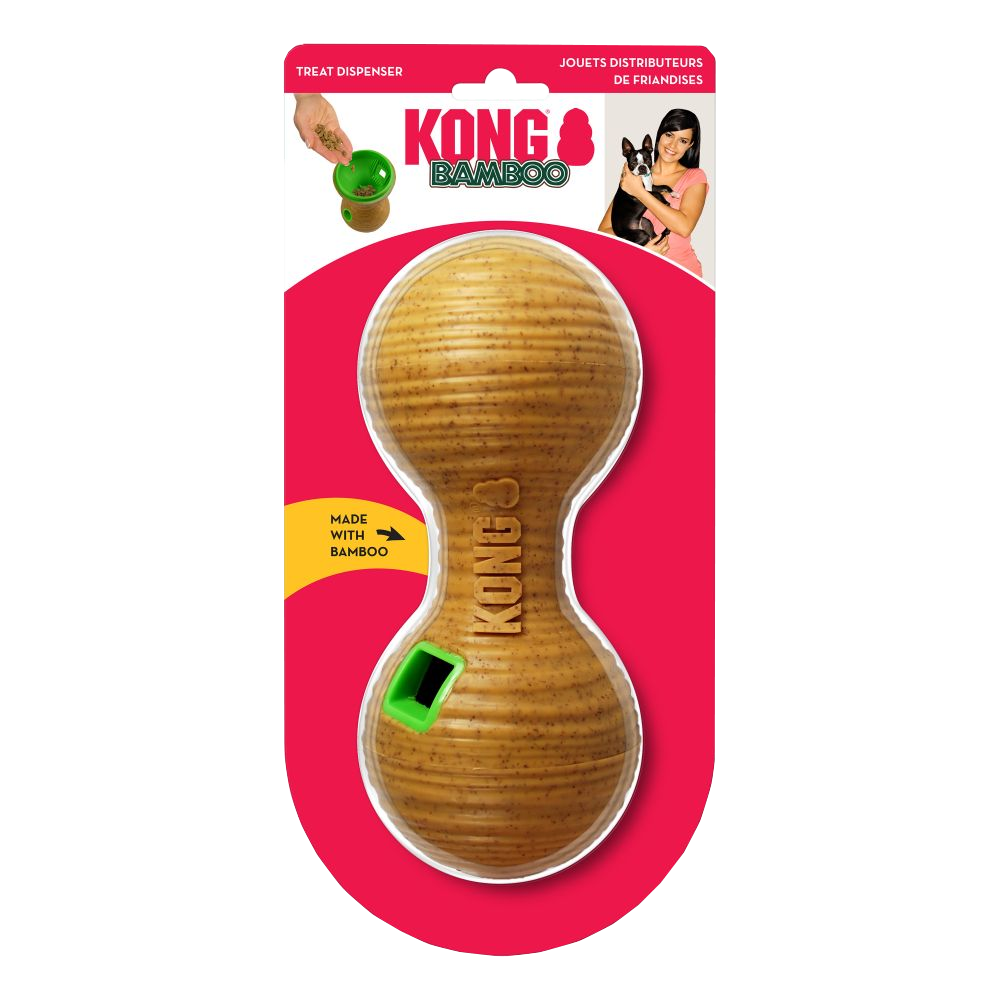 Kong Bamboo Feeder Dumbbell Md