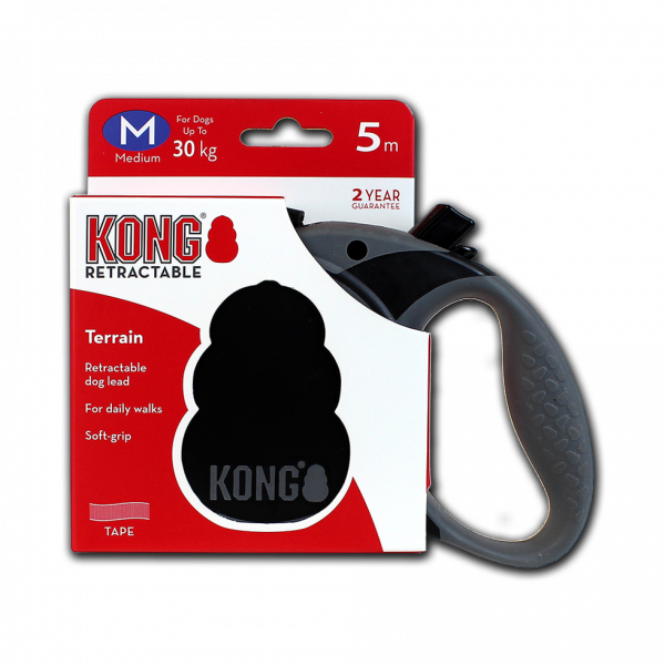 Kong Rollijn Terrain - Zwart - Maat M - (5M"30Kg) afbeelding