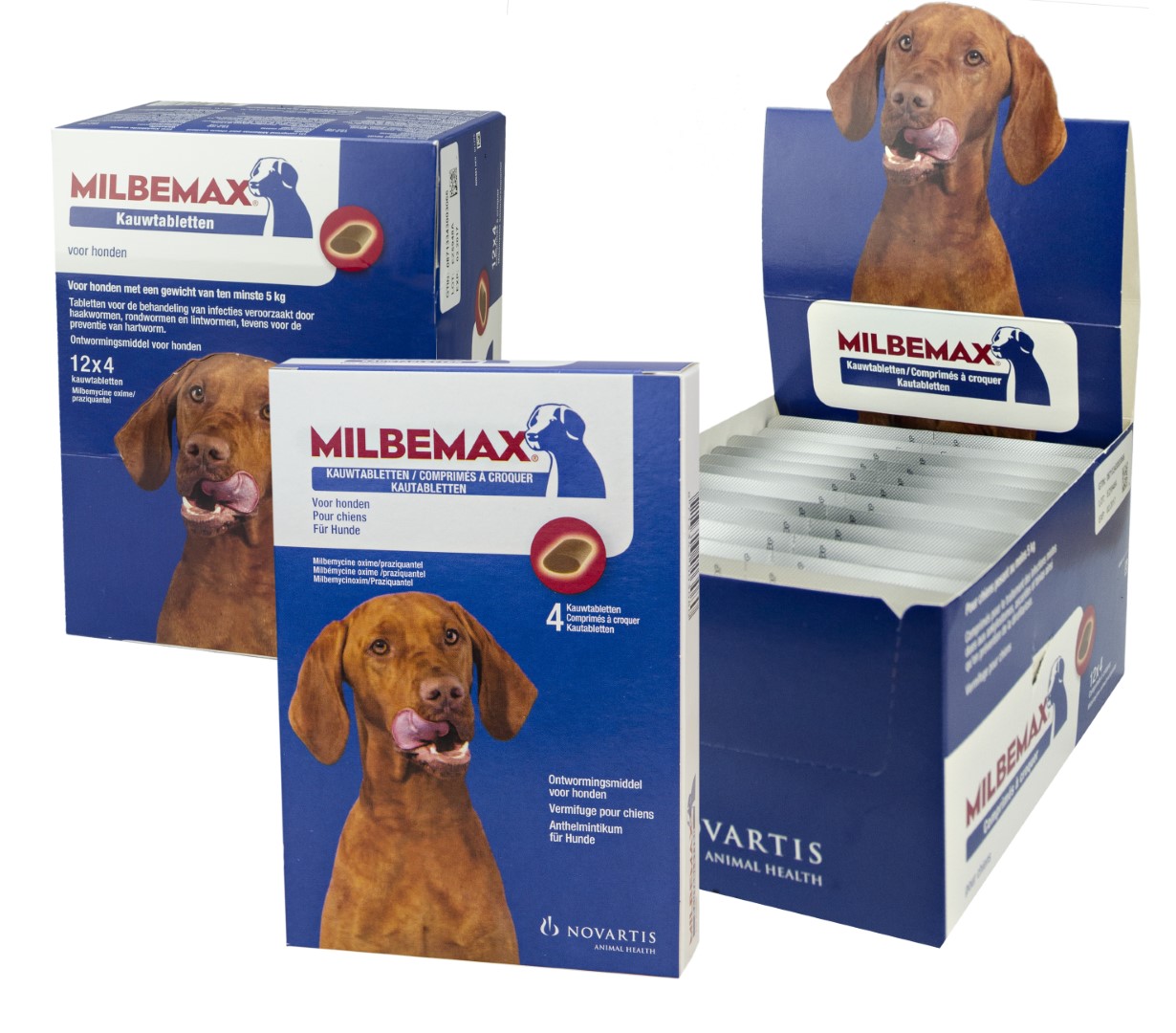 Afbeelding Milbemax kauwtabletten Grote hond 4 Tabletten door K-9 Security dogs