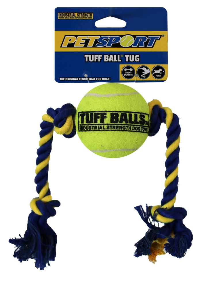 Mini Tuff Ball Tug 6Cm, Rope 32Cm