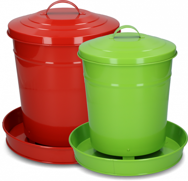 Pluimvee Voertoren Metaal 6 Kg Rood
