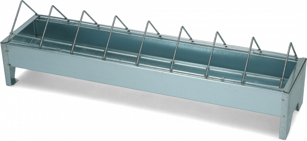 Pluimvee Voertrog 50 Cm Gegalv. Metaal