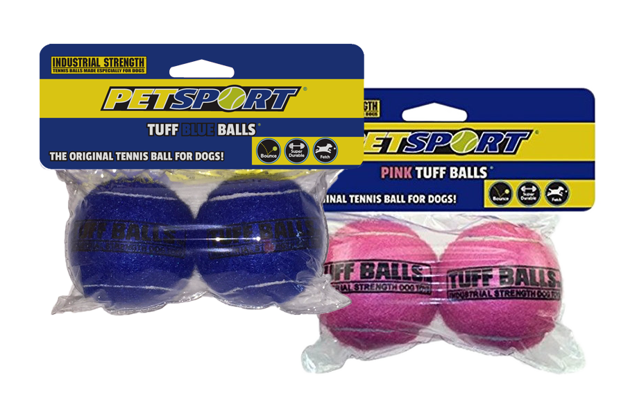 Afbeelding Tuff Blauwe Balls 6 Cm 2-Pack door K-9 Security dogs