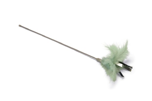 Beeztees kitten kattenhengel orry - kattenspeelgoed - groen - 45 cm