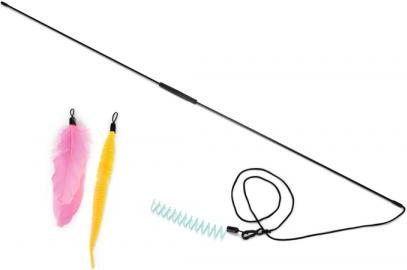 Beeztees Kitten Kattenhengel Kocka - Kattenspeelgoed - Incl. 3 Speeltjes - Ass. - 75 cm afbeelding