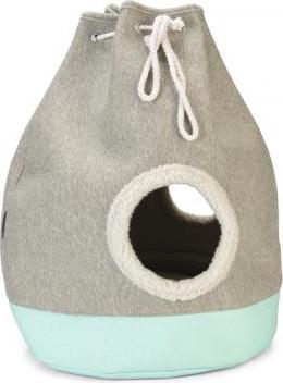 Beeztees Flo Kittenhuis - Kattenhuis - Joggingstof - Grijs - 40x40x55 cm